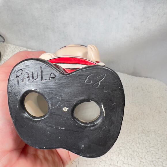 Peanuts Linus Vintage Hand Painted Ceramic RARE 1968 Shultz Charlie Brown - Picture 9 of 15